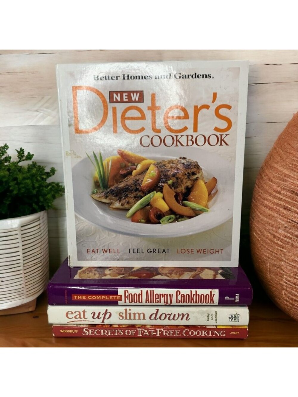 Weight Loss Diet Cookbook Lot 4 Healthy Low Fat Allergy Recipes Vintage
